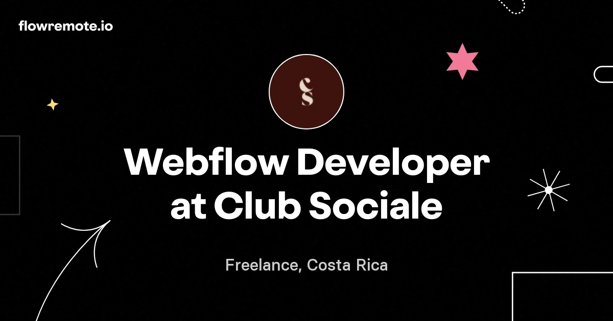 Webflow Developer at Club Sociale