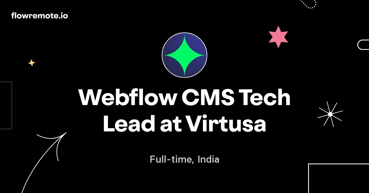 Webflow CMS Tech Lead at Virtusa
