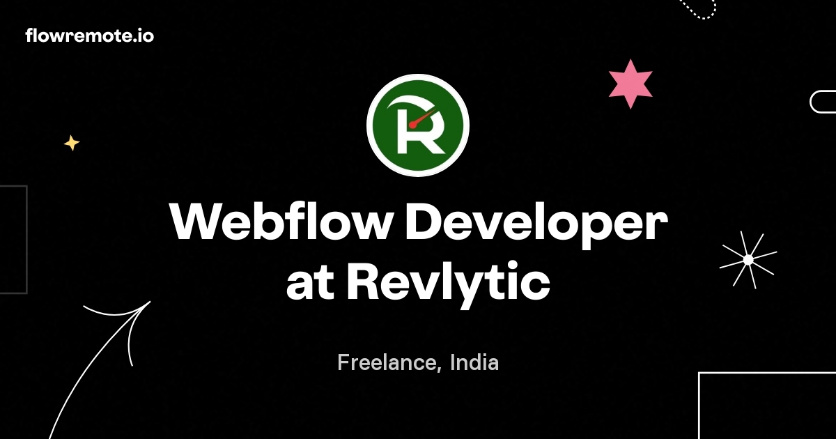 Webflow Developer at Revlytic