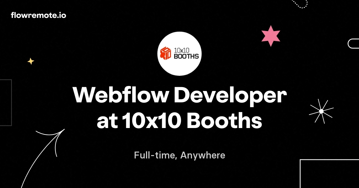 Webflow Developer at 10x10 Booths