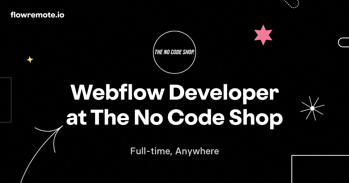 Webflow Developer at The No Code Shop