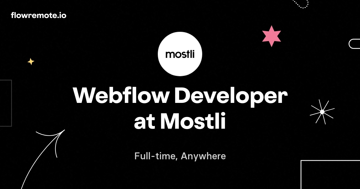Webflow Developer at Mostli