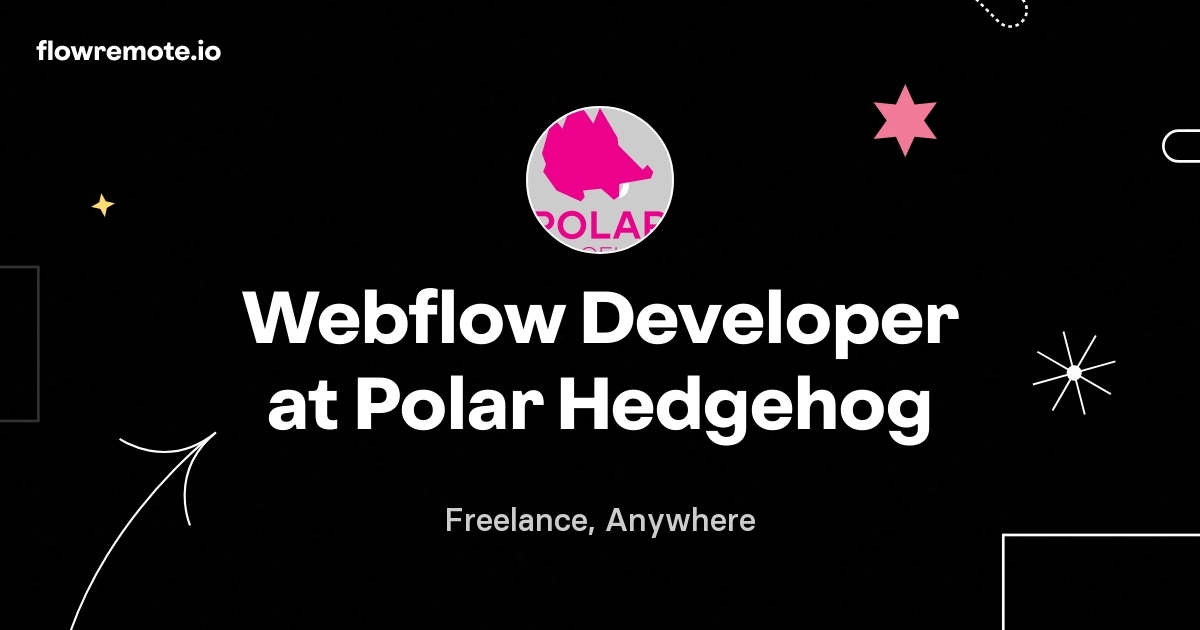 Webflow Developer at Polar Hedgehog