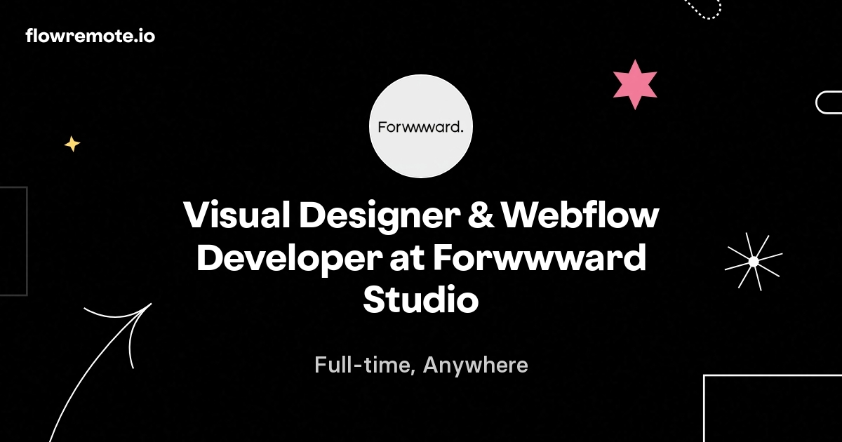 Visual Designer & Webflow Developer at Forwwward Studio