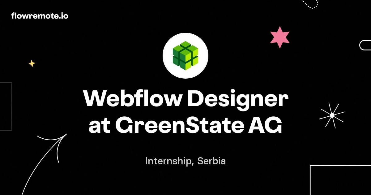 Webflow Designer at GreenState AG