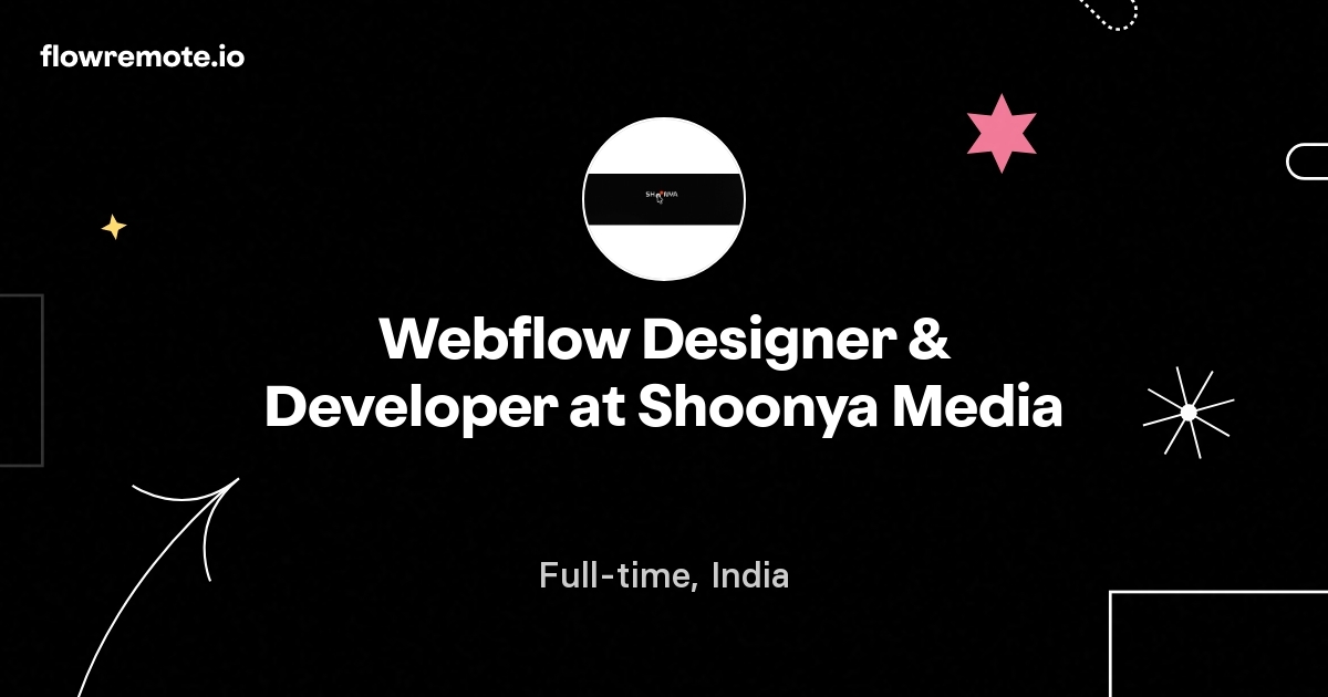Webflow Designer & Developer at Shoonya Media