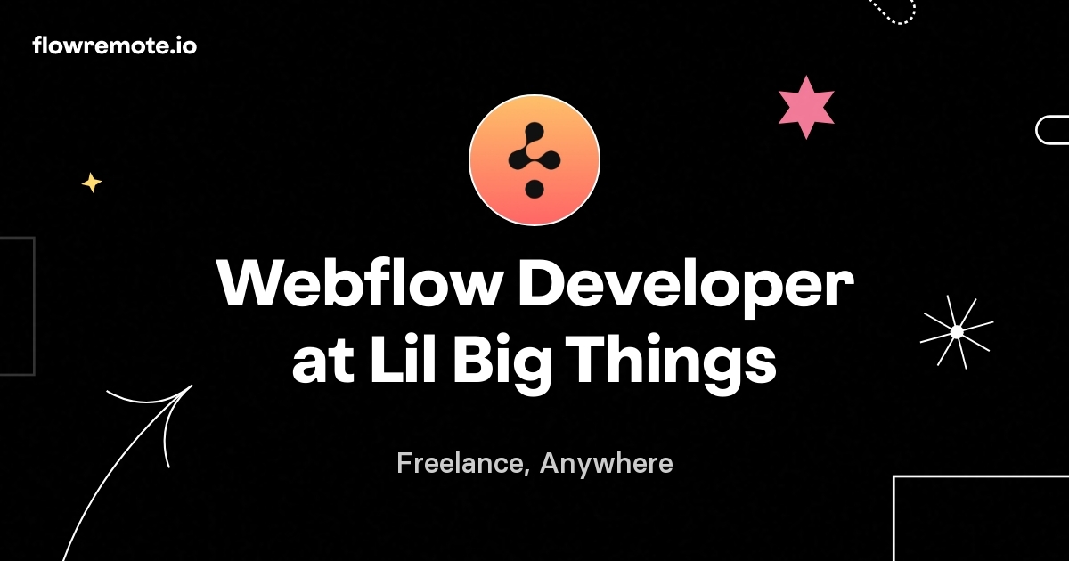 Webflow Developer at Lil Big Things