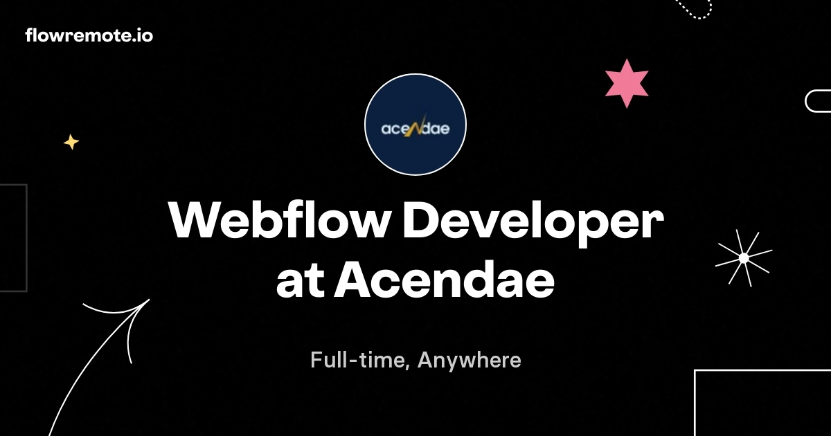 Webflow Developer at Acendae