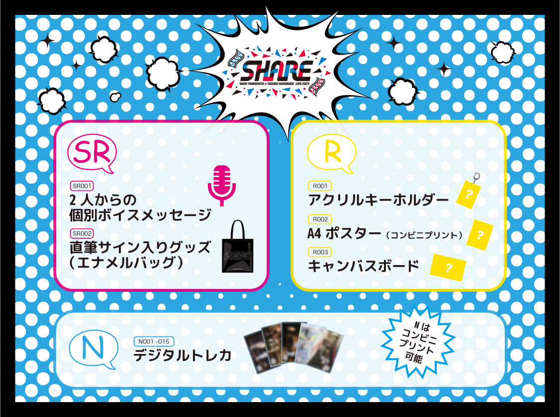 山下大輝 × 畠中祐 LIVE 2025 “Share”」pack vol.1