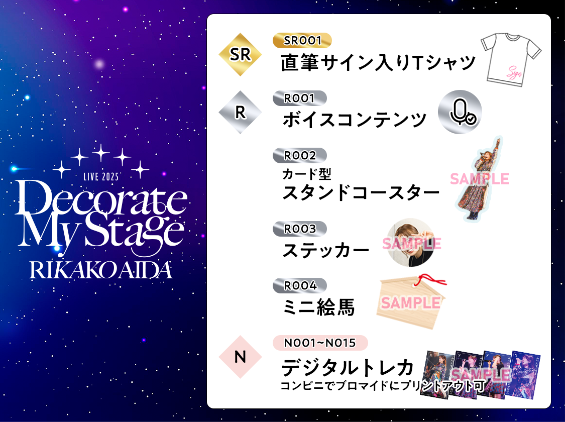 RIKAKO AIDA LIVE 2025「Decorate My Stage」pack vol.2