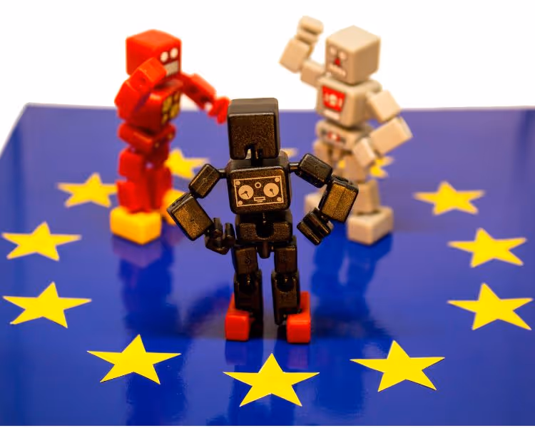 Action figures in a wrestling ring