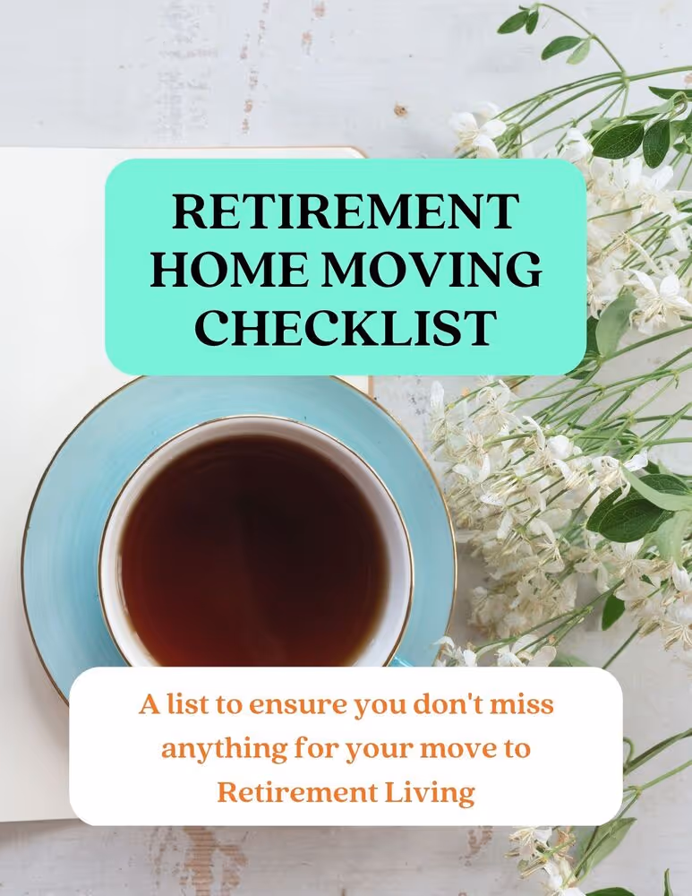 Retirement Home Moving Checklist