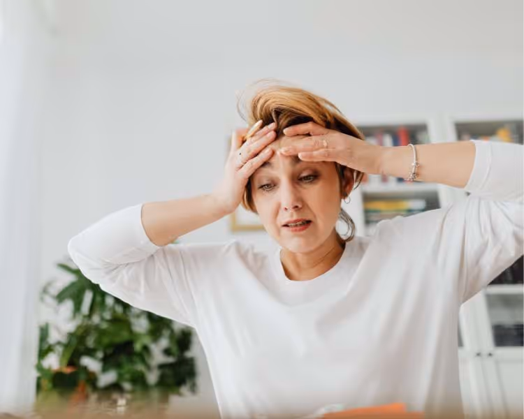 adult daughter feeling overwhelmed