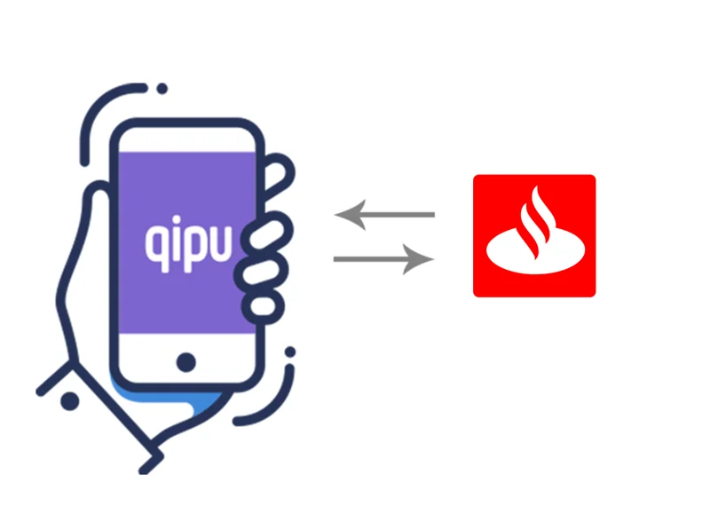 Integração bancária Banco Santander no aplicativo Qipu