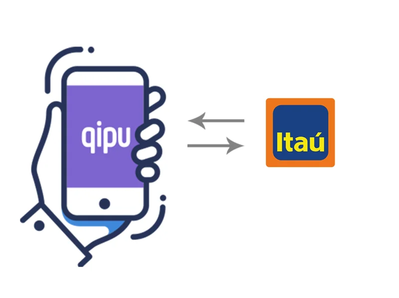 Integração bancária Banco Itaú no aplicativo Qipu
