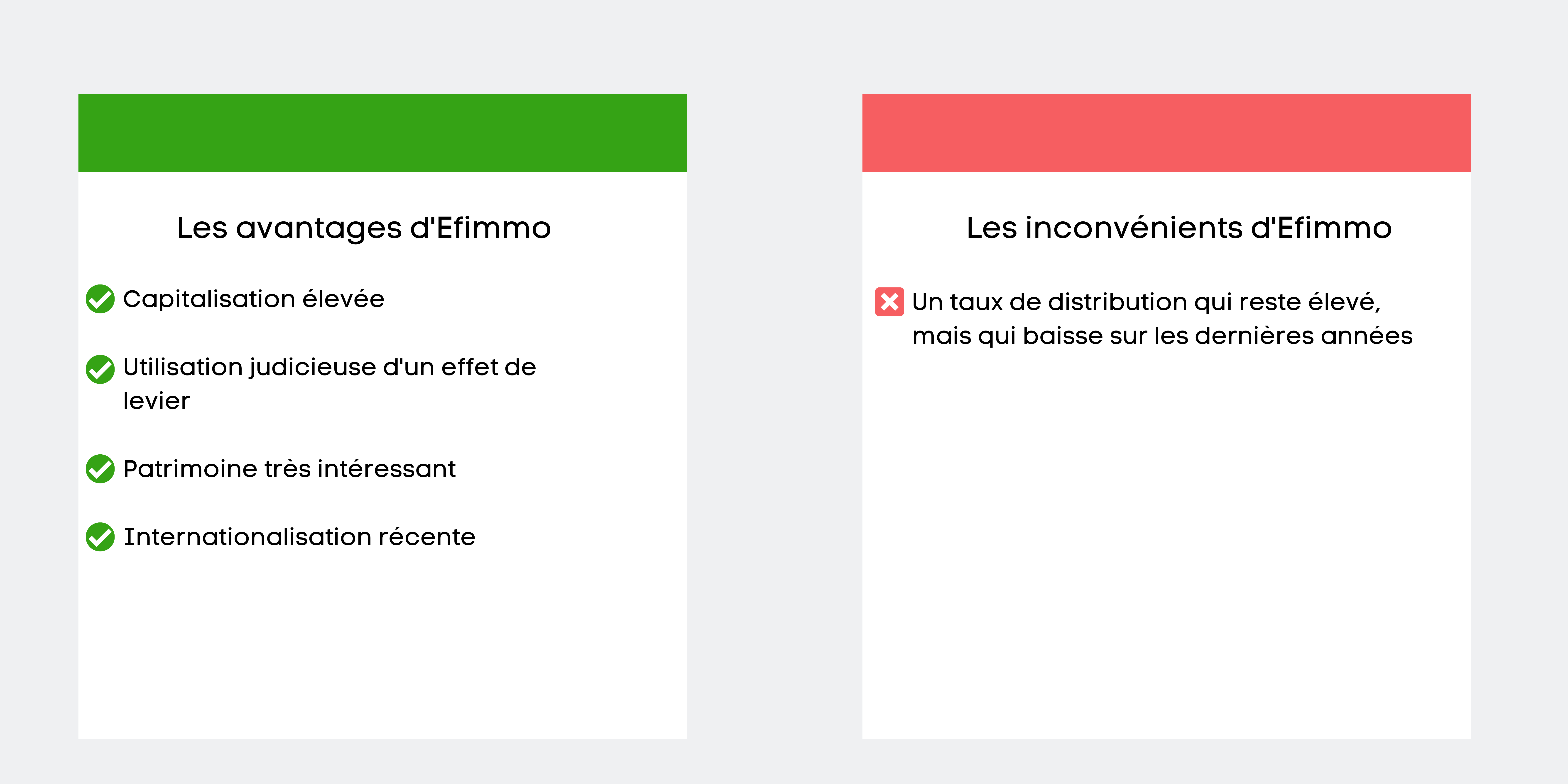 Les avantages et inconvénients de Efimmo 1