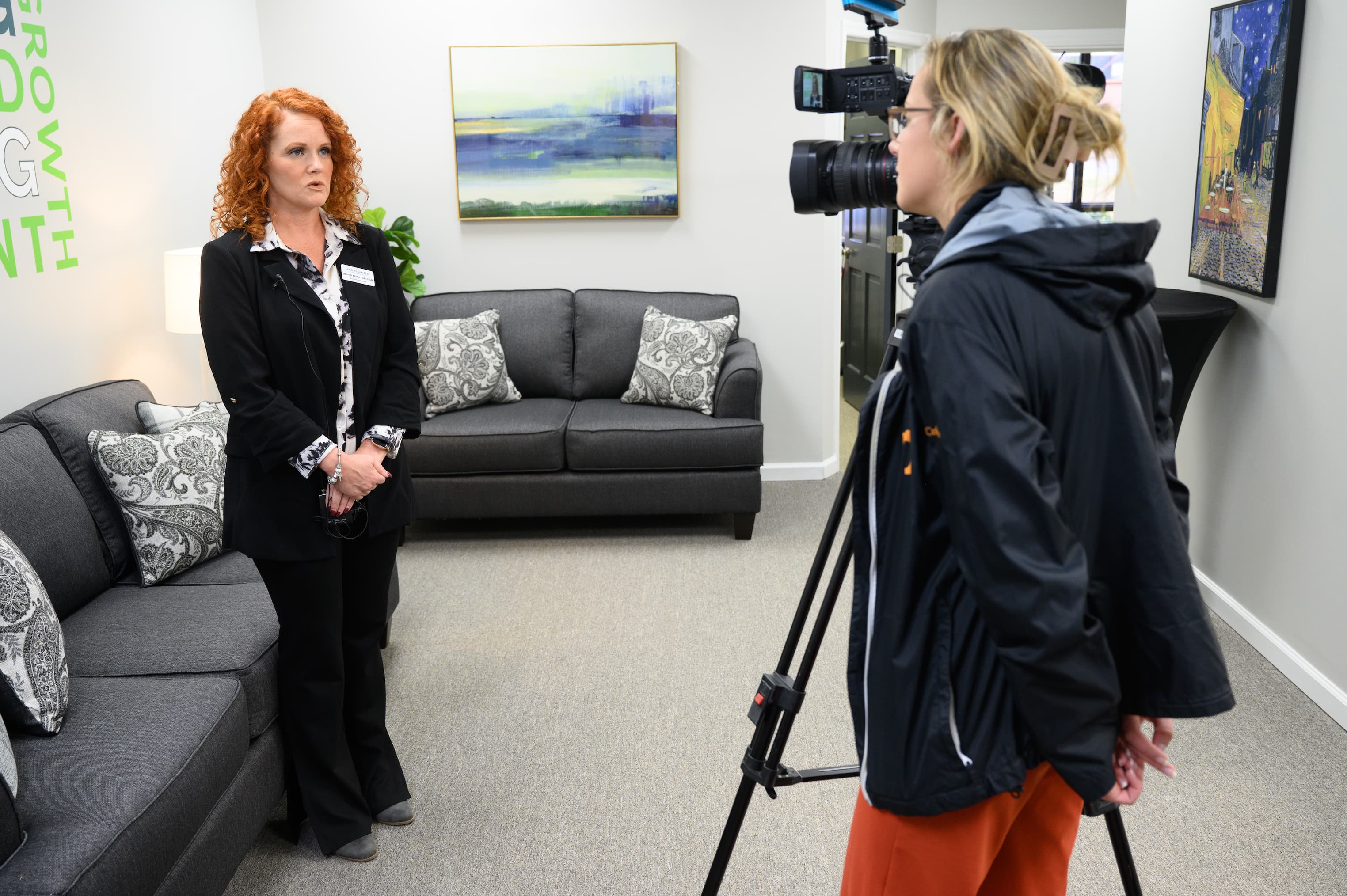 Brandi Cox provides an interview for The Mason Center