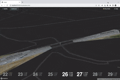Valerann’s algorithm automatically projecting video accurately onto the GIS space
