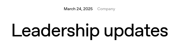 Leadership Update