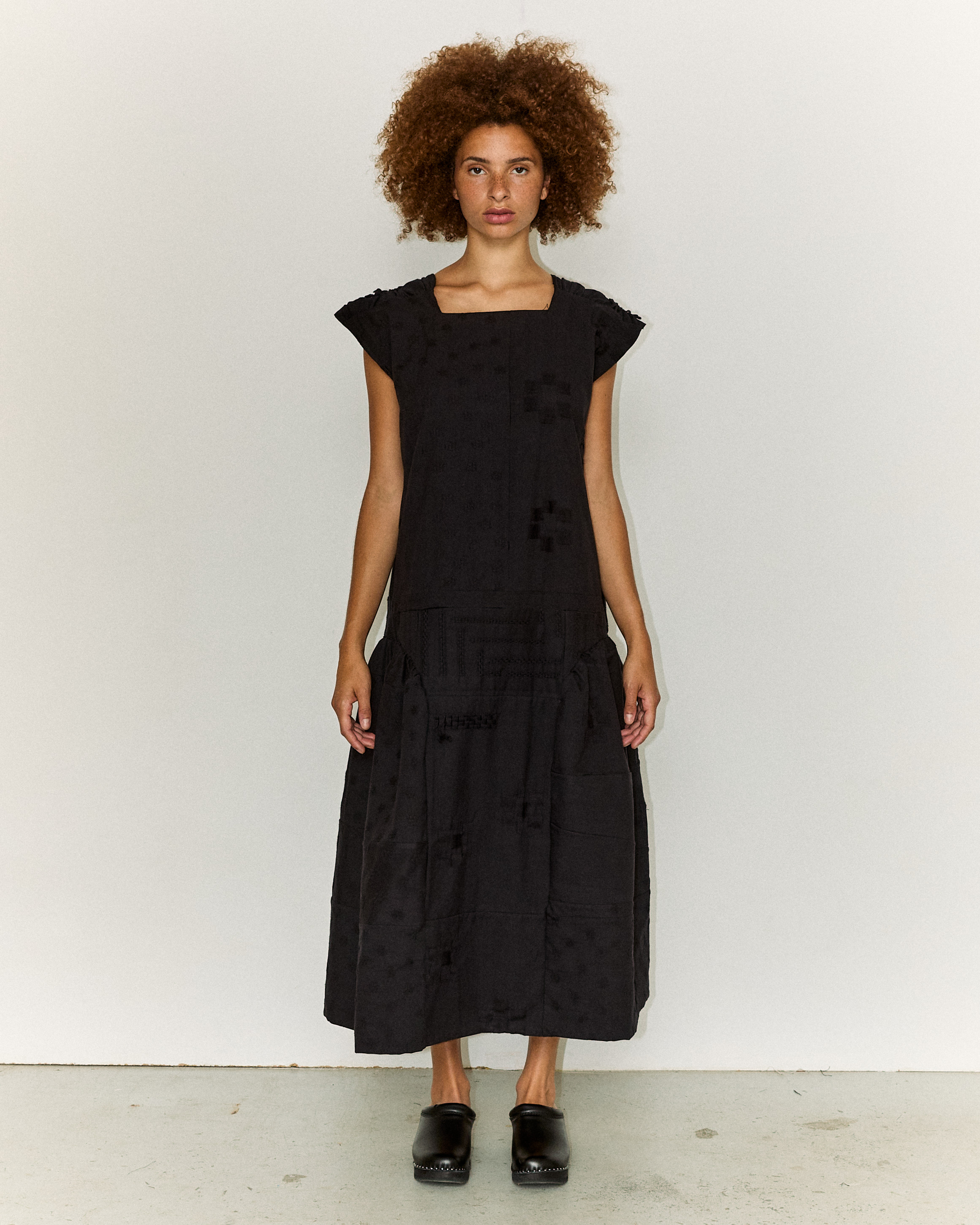 Patchwork Dress Black