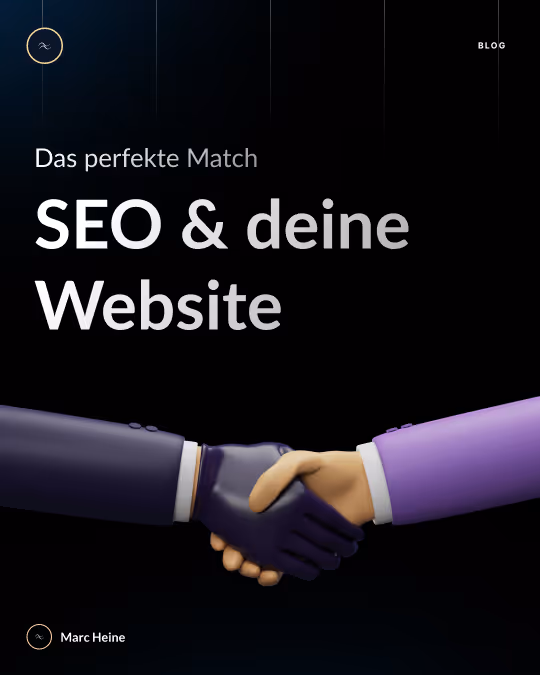 SEO & Website arbeiten Hand in Hand Titelbild