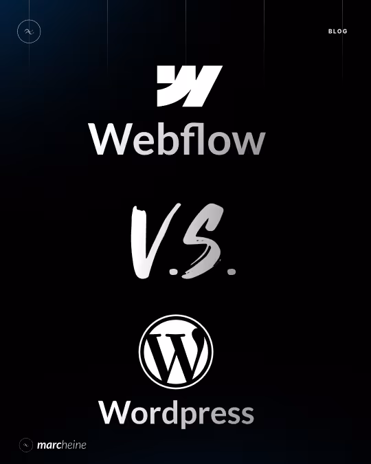Webflow V.S. Wordpress cover photo