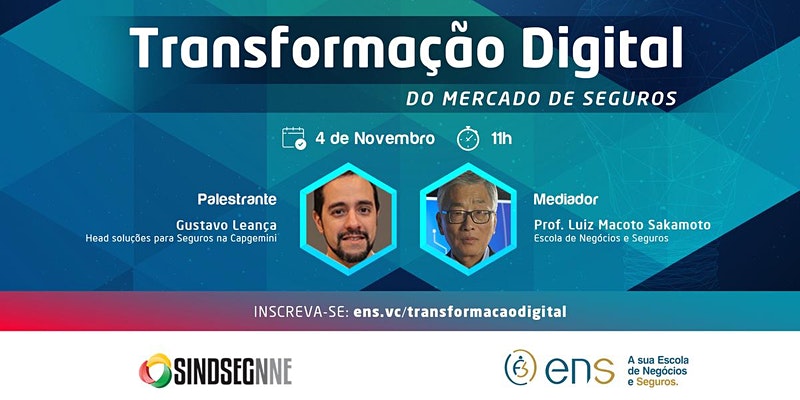 Sindsegnne e ENS promovem evento on-line sobre transformação digital no mercado segurador