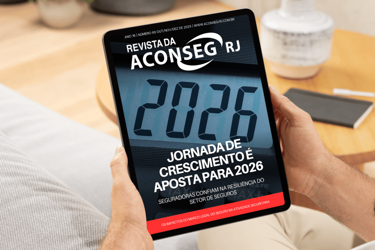 Revista Aconseg-RJ destaca crescimento do setor, capacitação e desafios estratégicos para 2026
