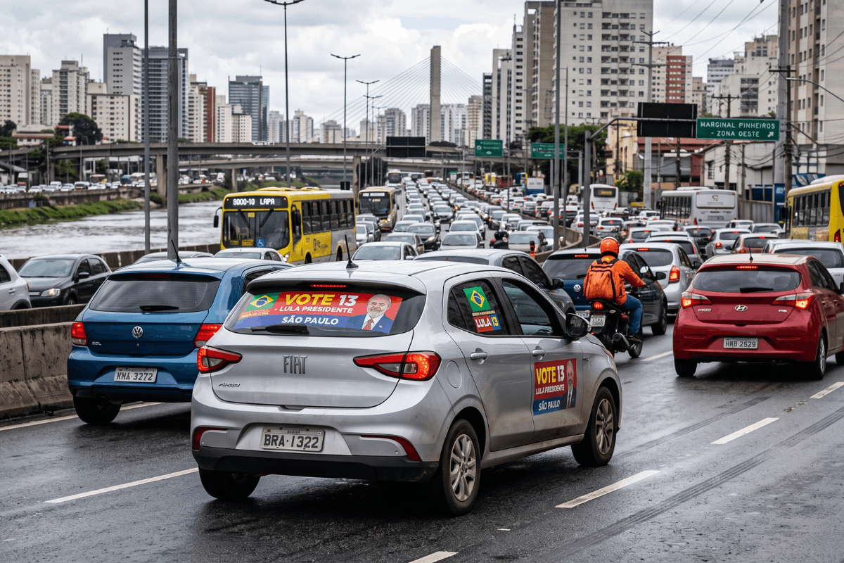 Adesivo de campanha no carro pode custar a cobertura do seguro