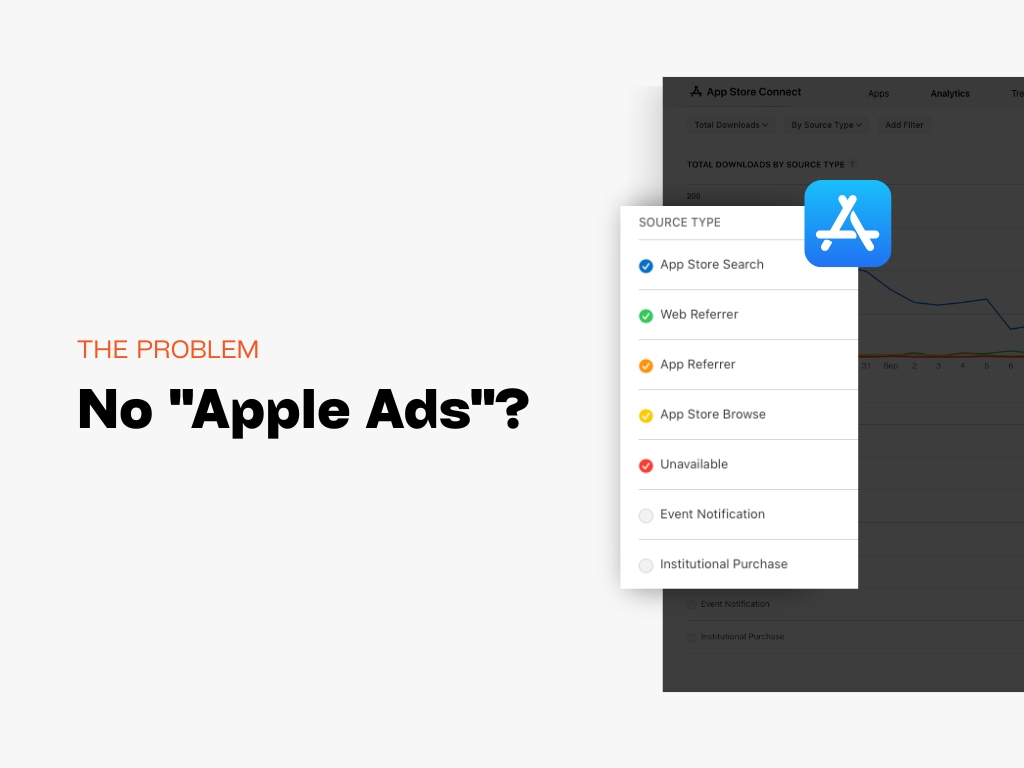 App Store Connect lumps Search, Browse and Apple Ads