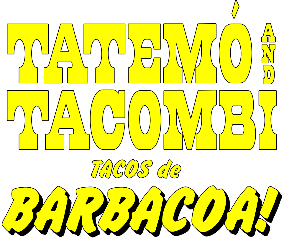 Yellow text featuring the Tatemo & Tacombi collaboration
