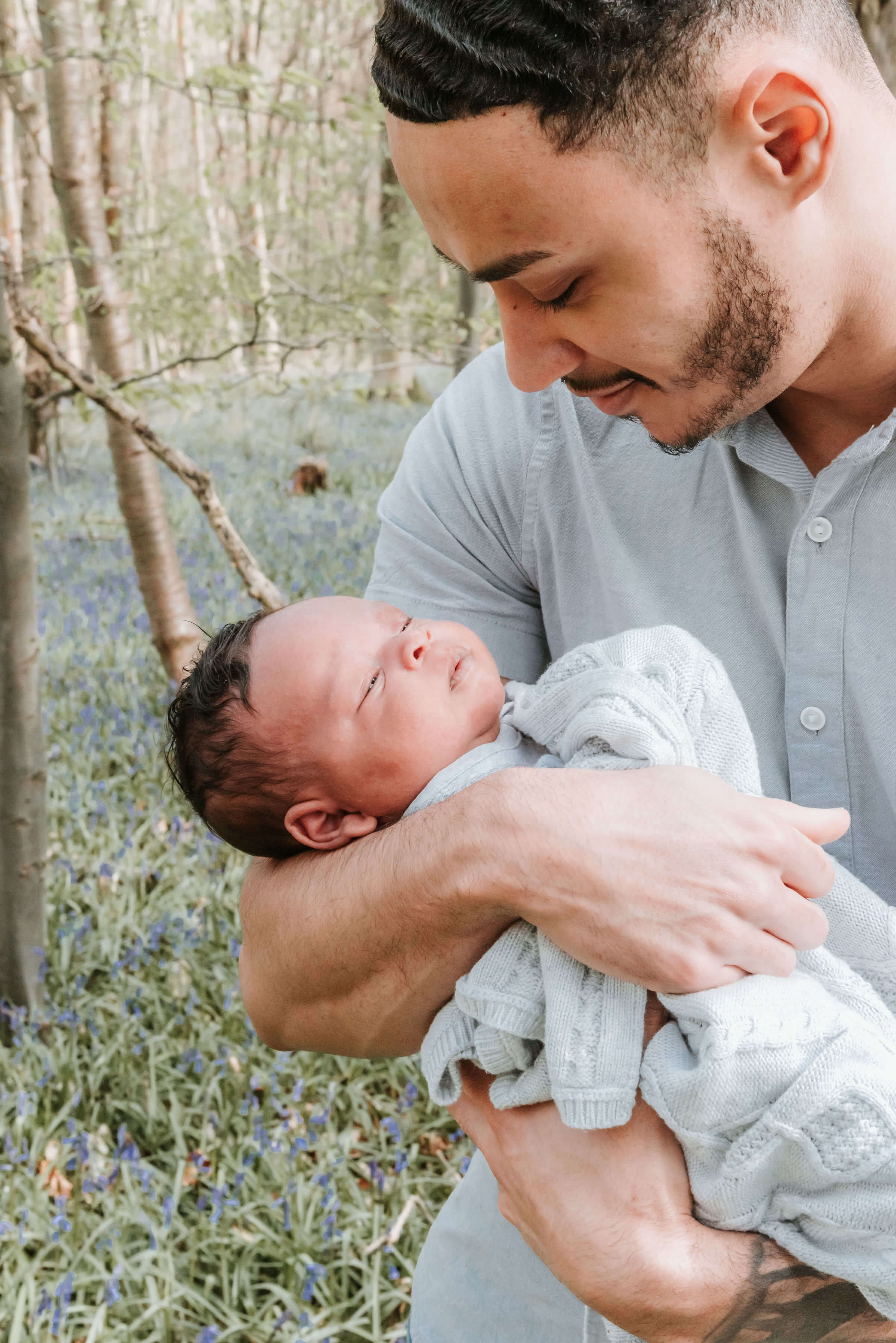 Aaron & Baby Ovie, The Scantlebury Family, shot by Gemma Randall ©