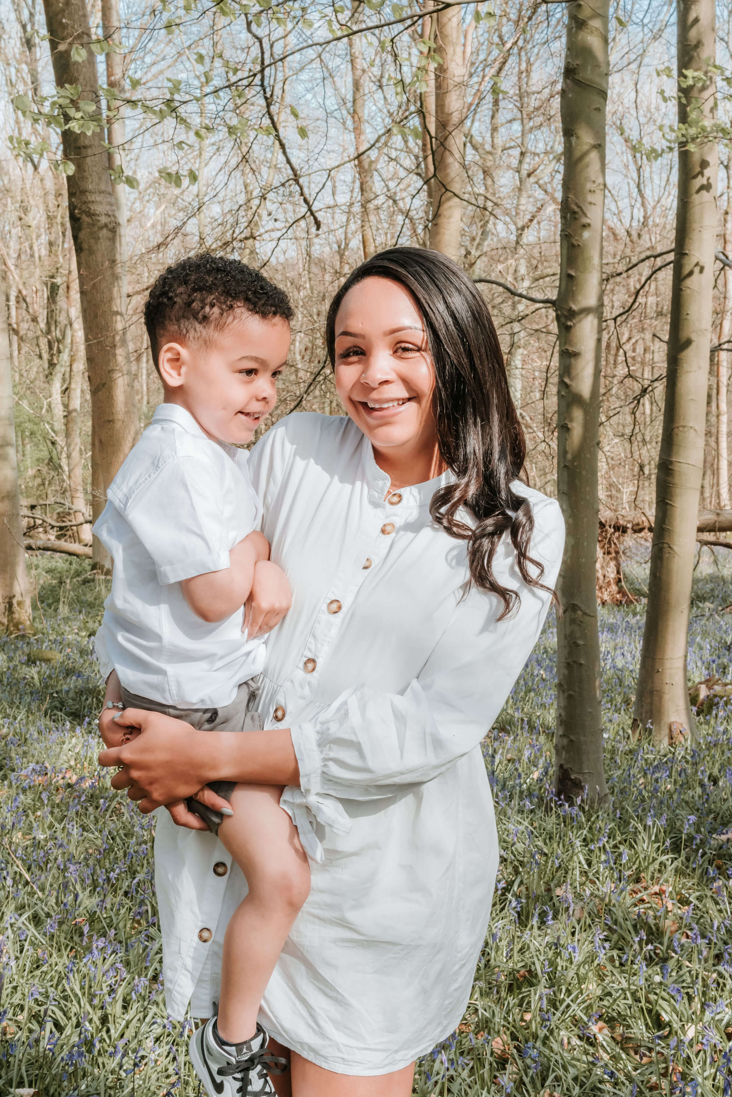 Sophie & Arlo smiling, The Scantlebury Family, shot by Gemma Randall ©