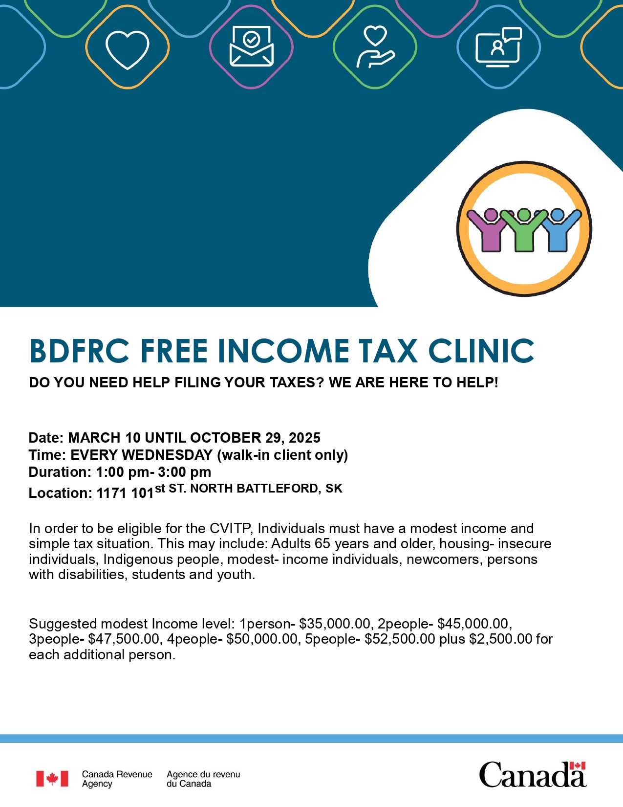 BDFRC Free Income Tax Clinic