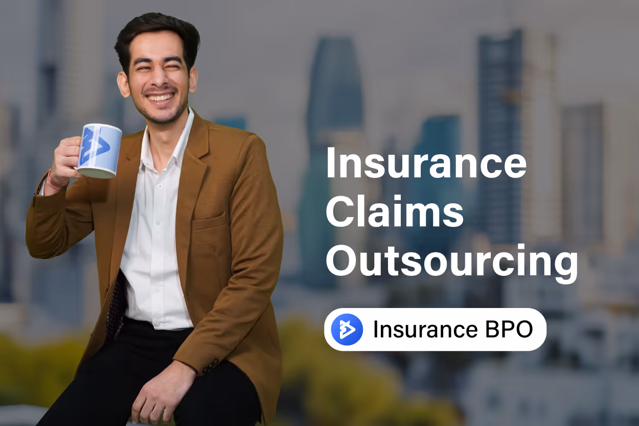 Insurance claims outsourcing service illustration