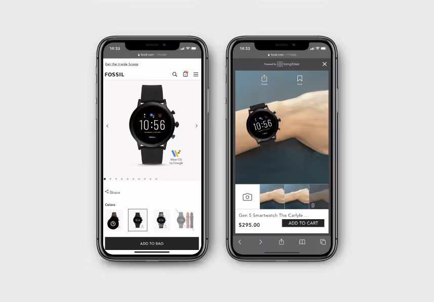 Fossil launches Virtual Try-On, powered by Tangiblee's AR technology