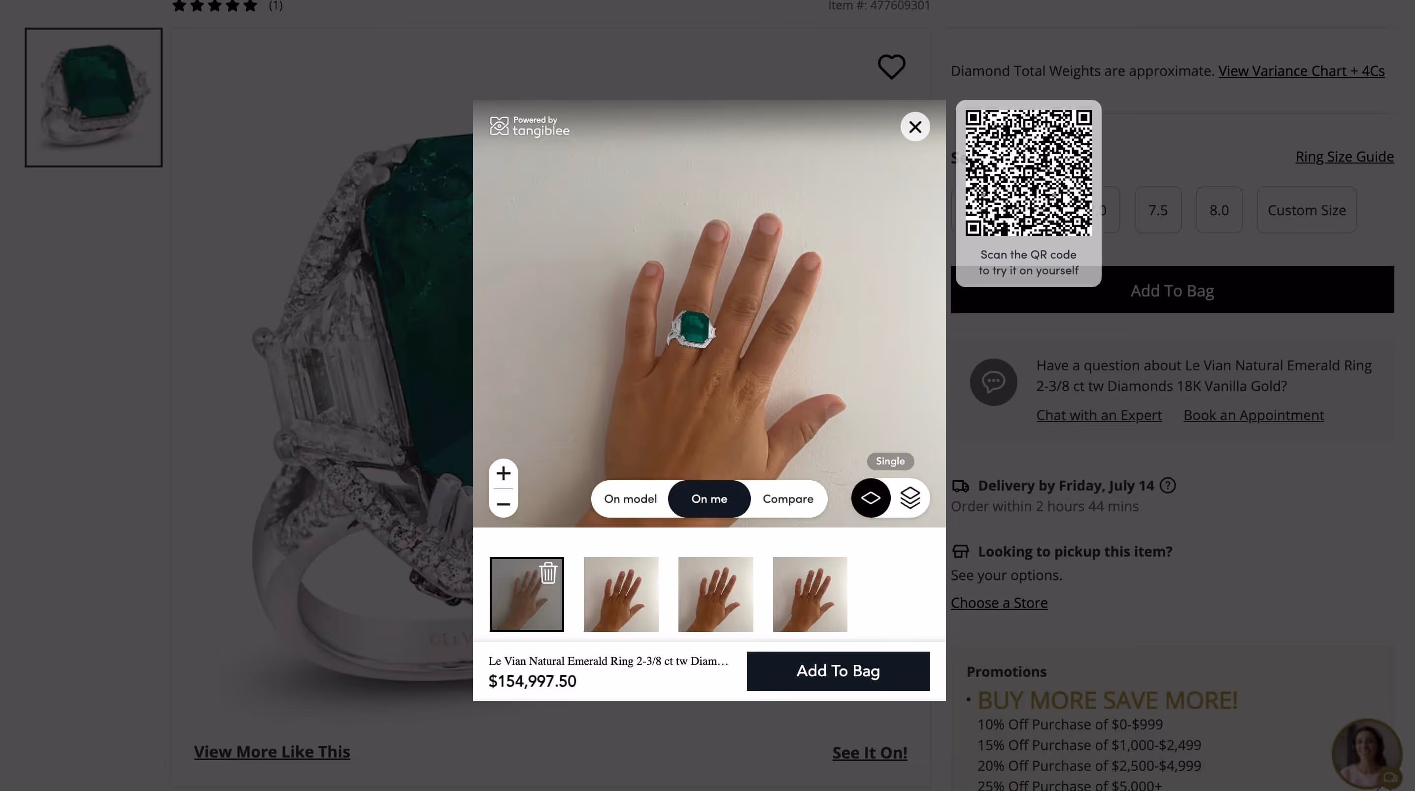 I Tried On a $150,000 Ring at Home