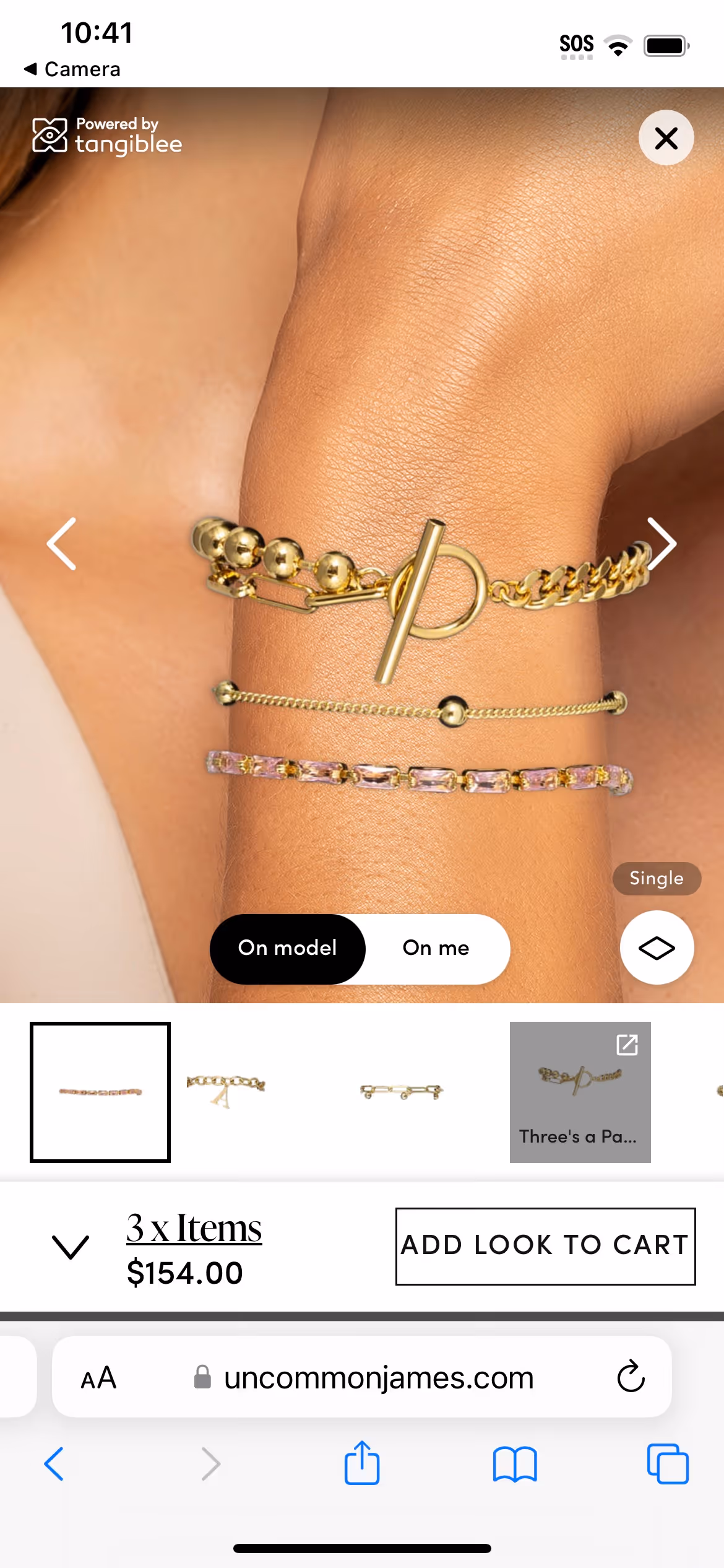 On Model Bracelet Stacking
