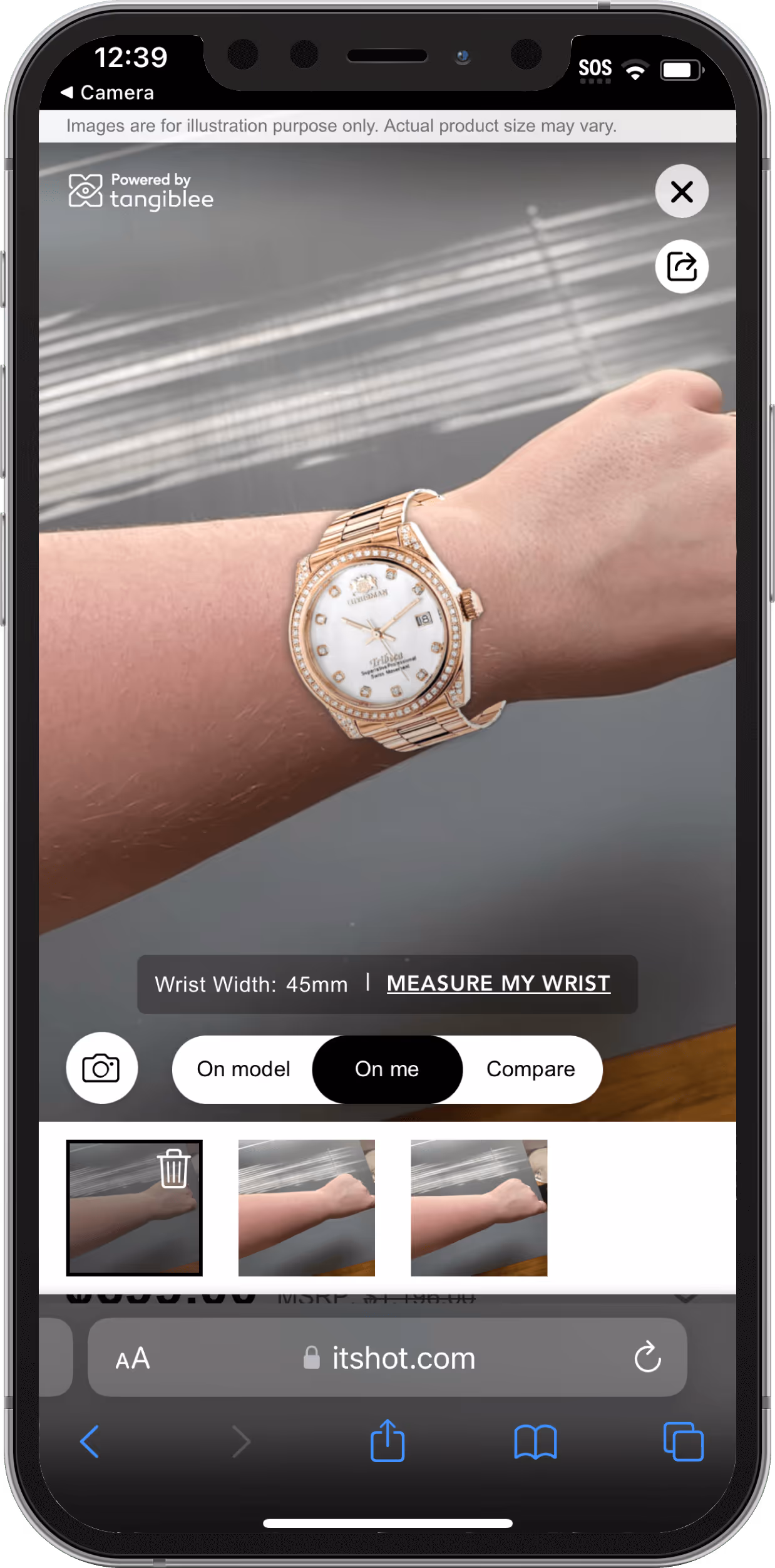 Virtual Try-On for Watches