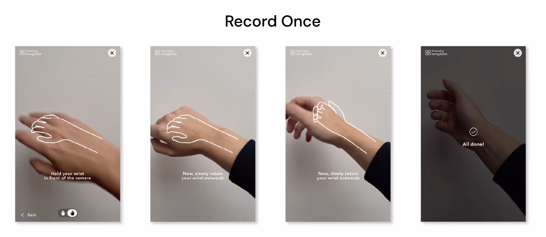 record the hand