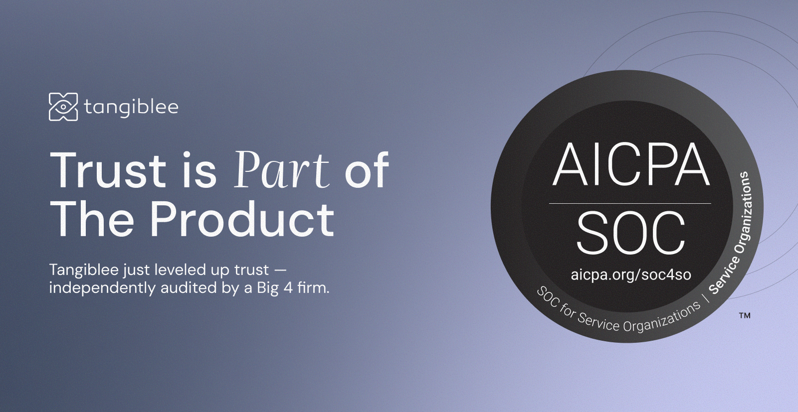 Tangiblee is SOC2 Compliant