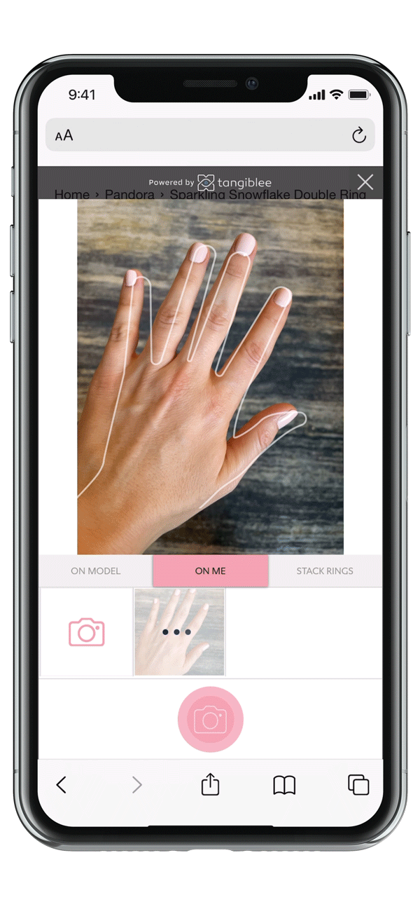 Tangiblee and Pandora virtual try-on experience