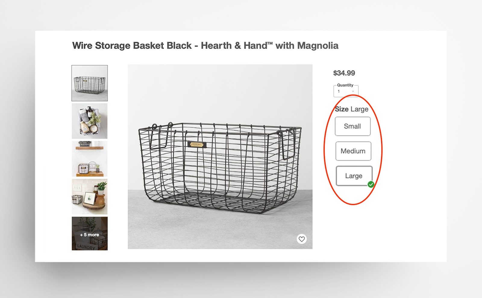 Wire Storage Basket from Target
