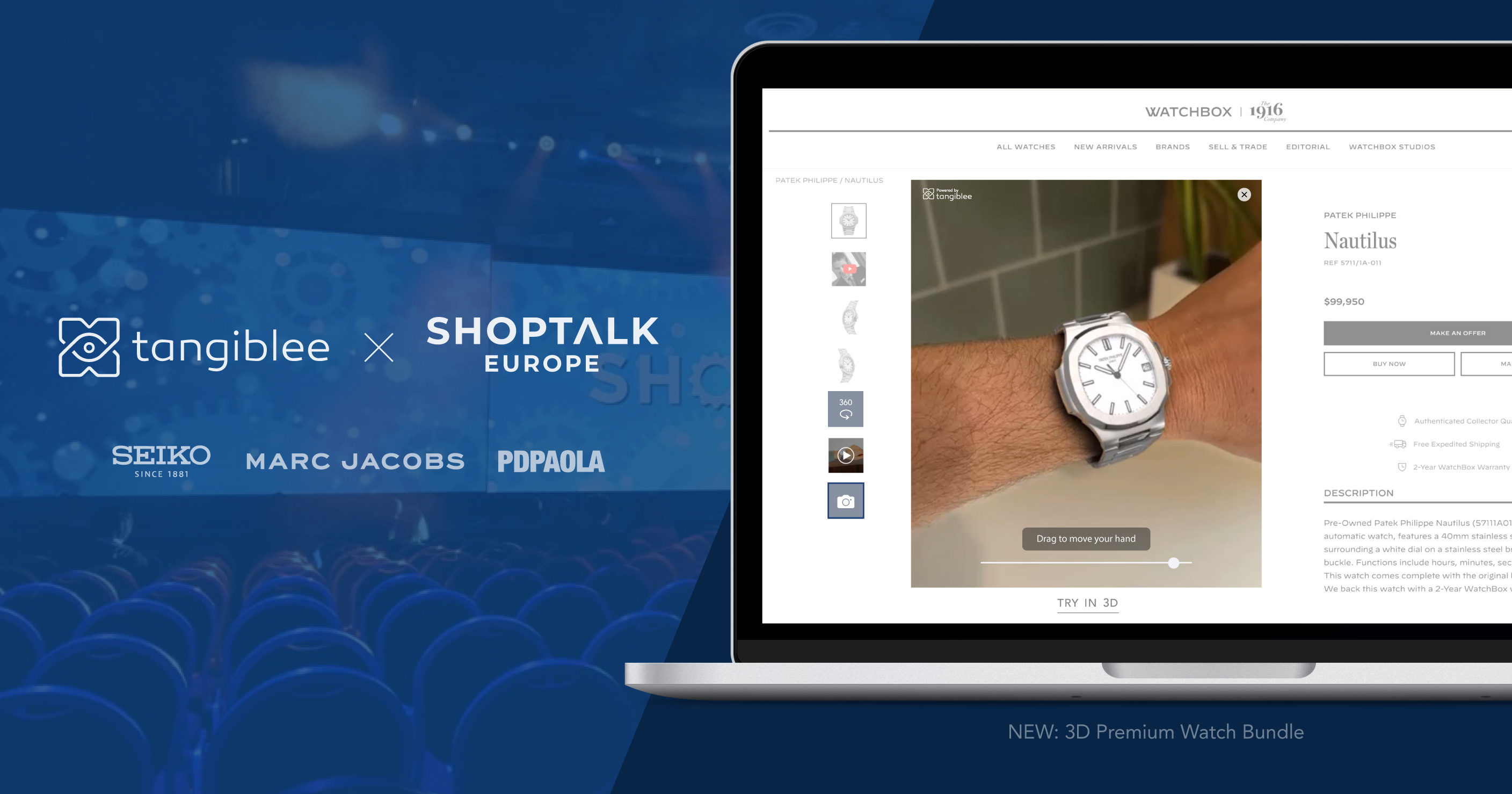 Tangiblee Launches Premium Watch Bundle Featuring the Latest 3D Product Visualization Technologies