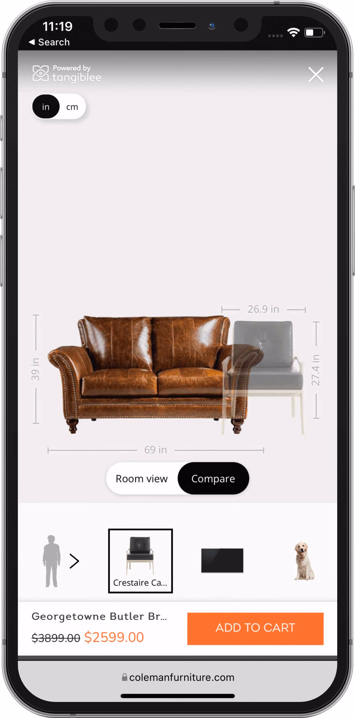 Coleman Furniture - Screenshot Detail 1 Mobile
