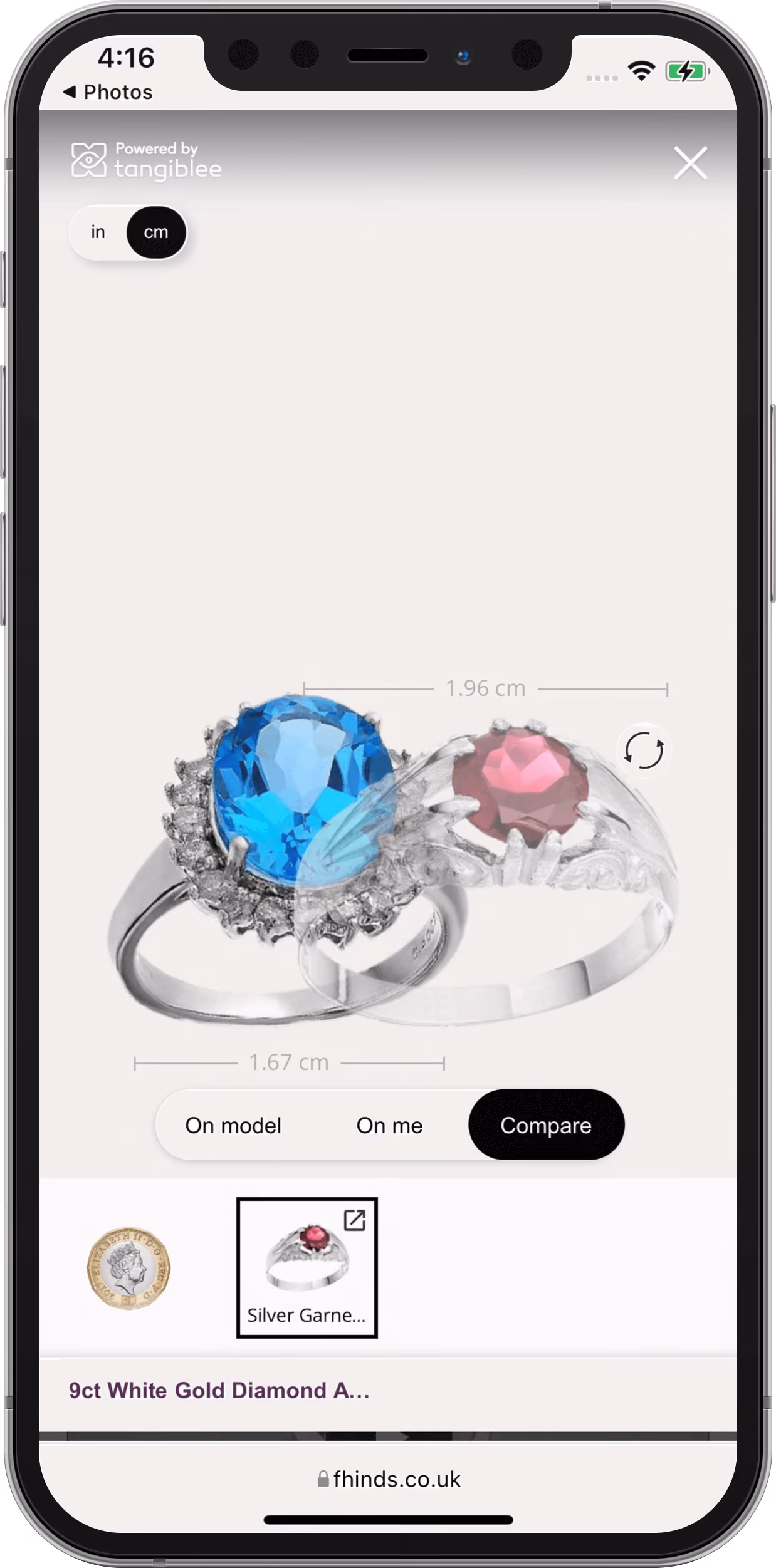 F. Hinds Jewellers - Screenshot Detail 2 Mobile