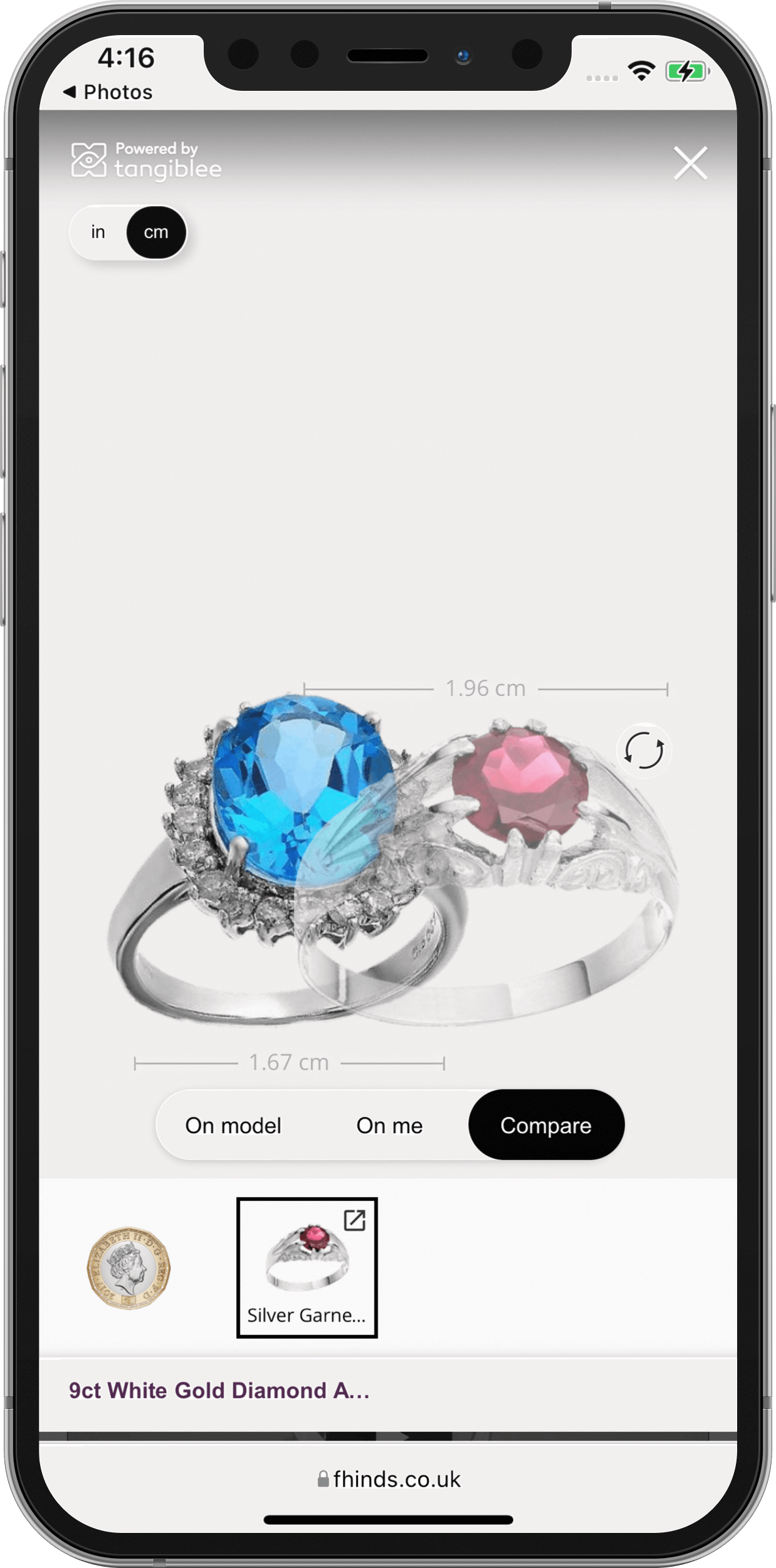 F. Hinds Jewellers - Screenshot Detail 2 Mobile