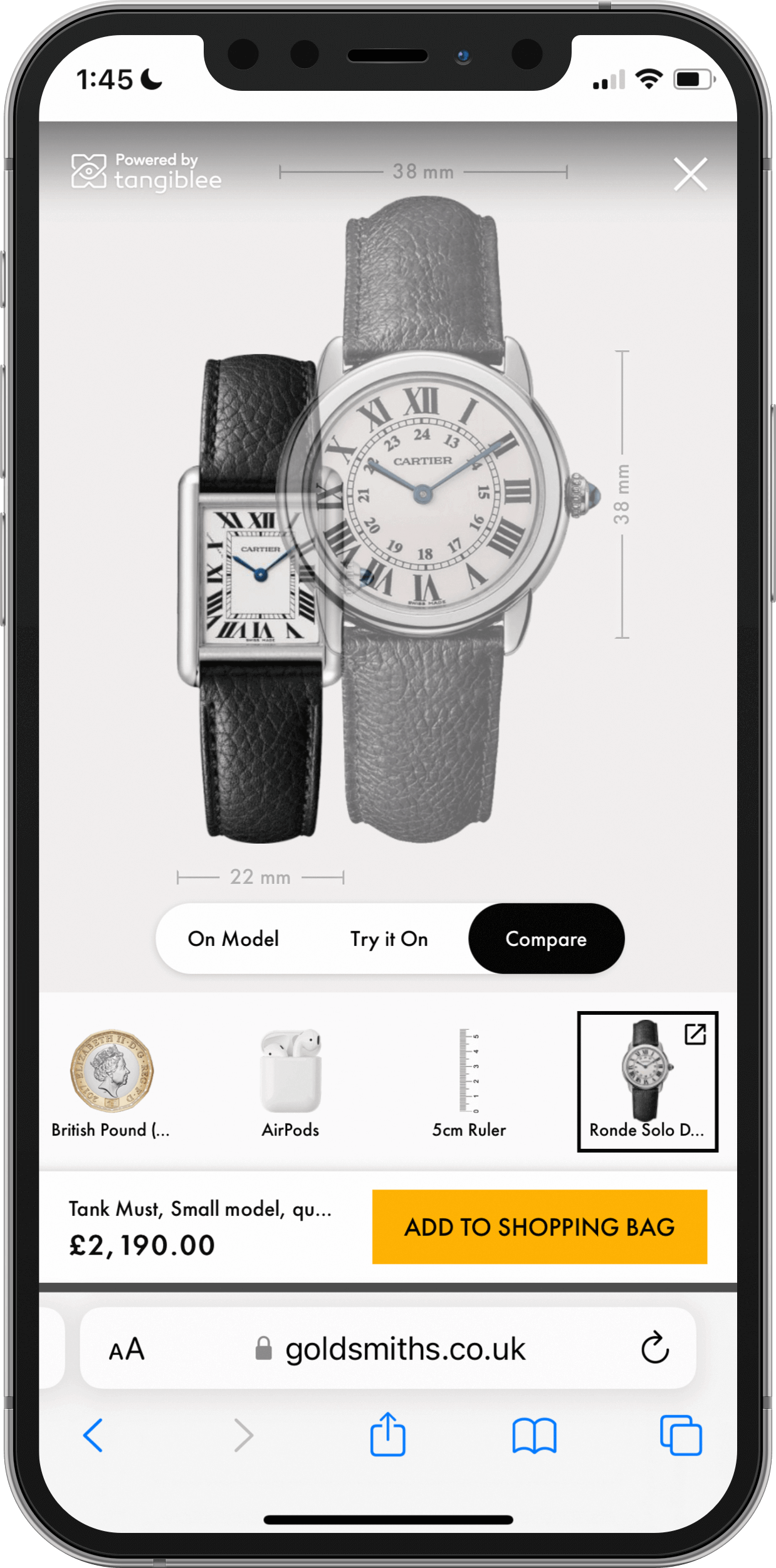 Goldsmiths UK - Screenshot Detail 1 Mobile