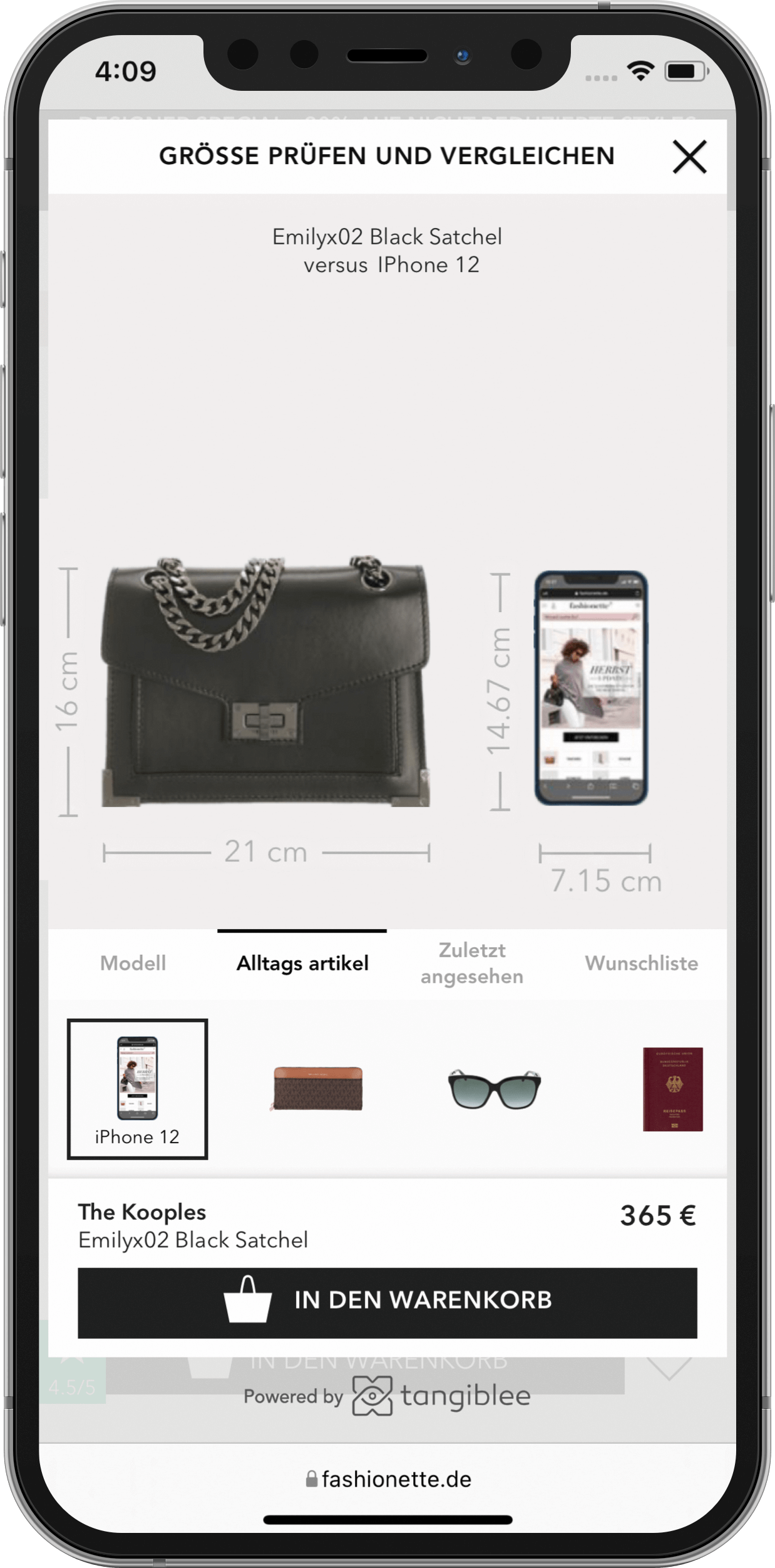 Fashionette - Screenshot Detail 1 Mobile