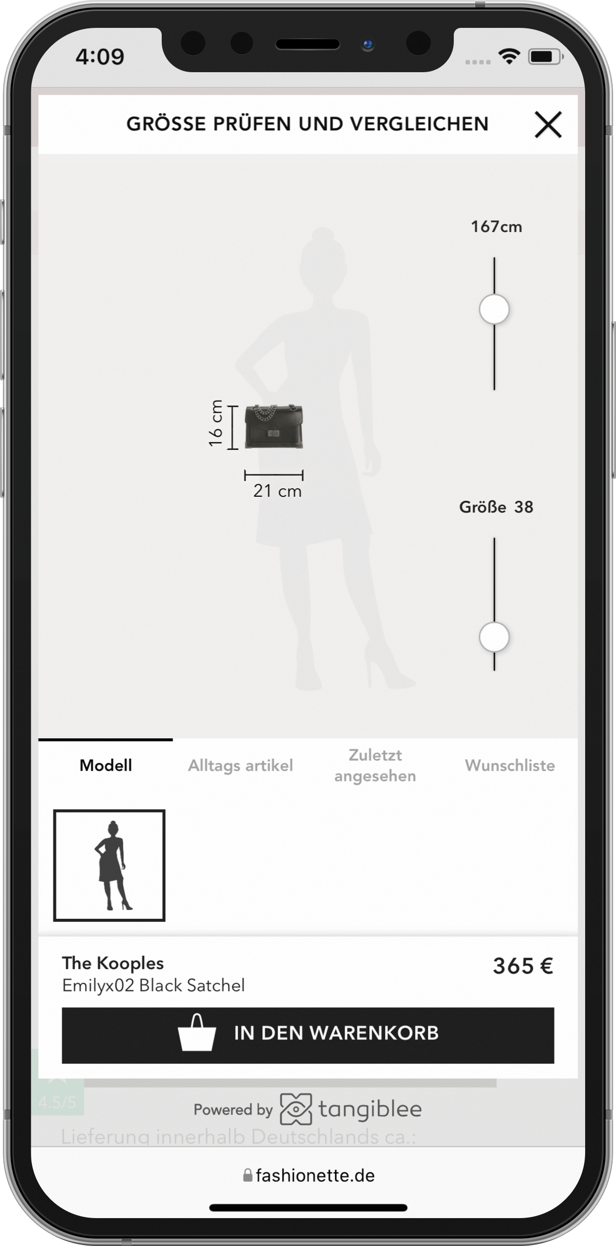 Fashionette - Screenshot Detail 2 Mobile